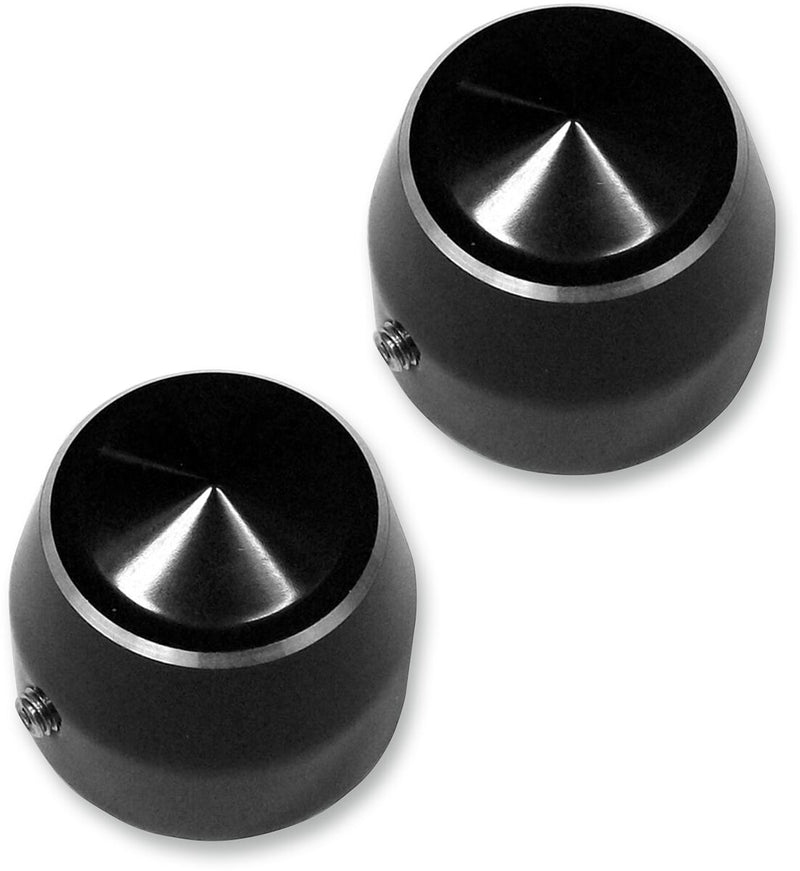 Accutronix Accutronix Axle Caps Elite Front 1" Black - Part #100901