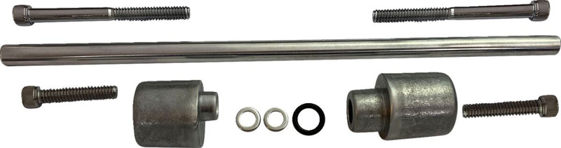 Drag Specialties Axle Cover Installation Kit - Aluminum - Chrome / Raw / Silver for Harley-Davidson Softail 2018-2023
