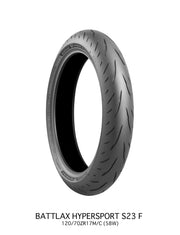 Bridgestone Battlax Hypersport S23 Tyre Front 120/70ZR17