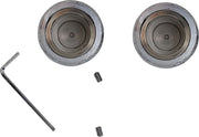 Drag Specialties Axle Caps Fits Harley-Davidson Dyna, Touring Models 2000-2007