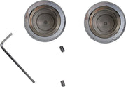Drag Specialties Axle Caps Fits Harley-Davidson Dyna, Touring Models 2000-2007