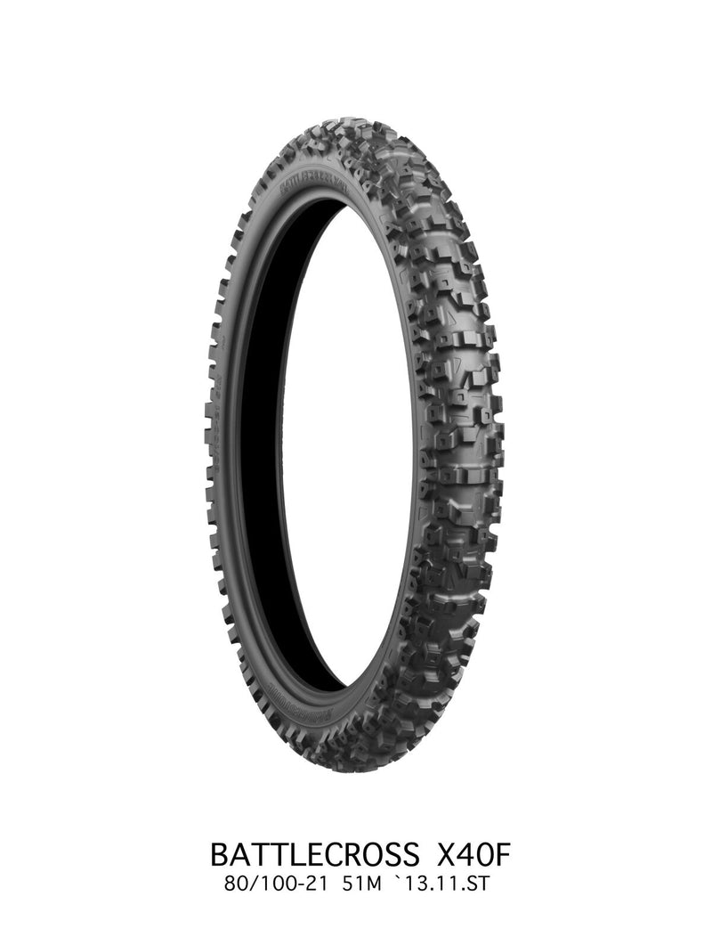 Bridgestone Battlecross X40 Tyre MX Front 80/100-21