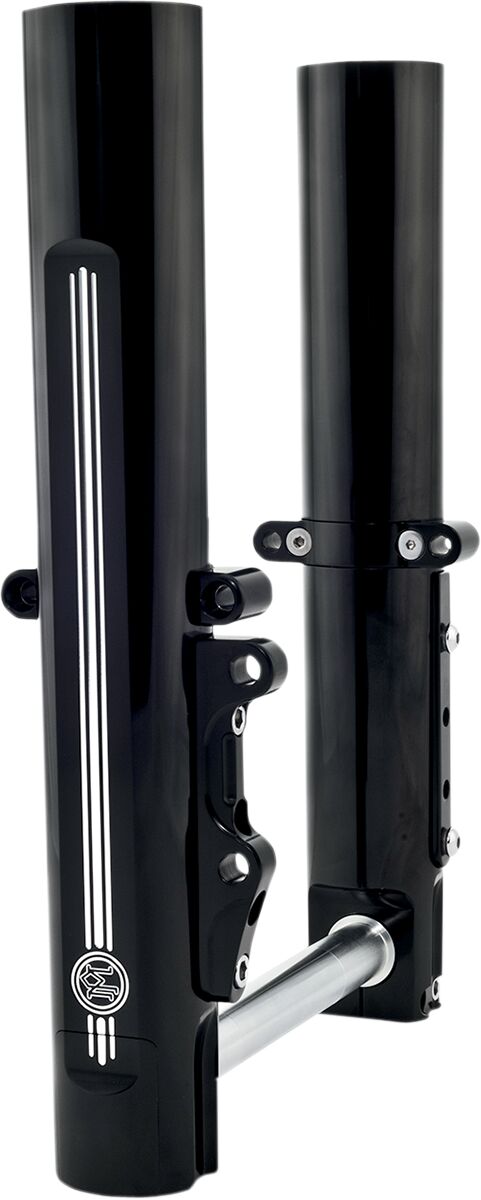 Performance Machine Fork Leg Kit - Billet Aluminum - Black / Contrast Cut™ for Harley-Davidson Touring & Trike 2014-2020