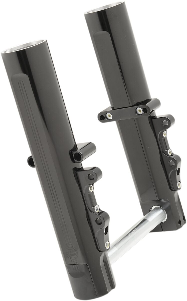 Performance Machine Fork Leg Kit - Billet Aluminum - Black for Harley-Davidson Touring 2014-2020