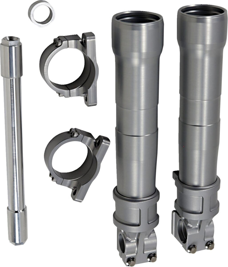 Alloy Art Clear Anodised Lower Front Fork Legs for 2014-2020 Harley-Davidson Touring Motorcycles