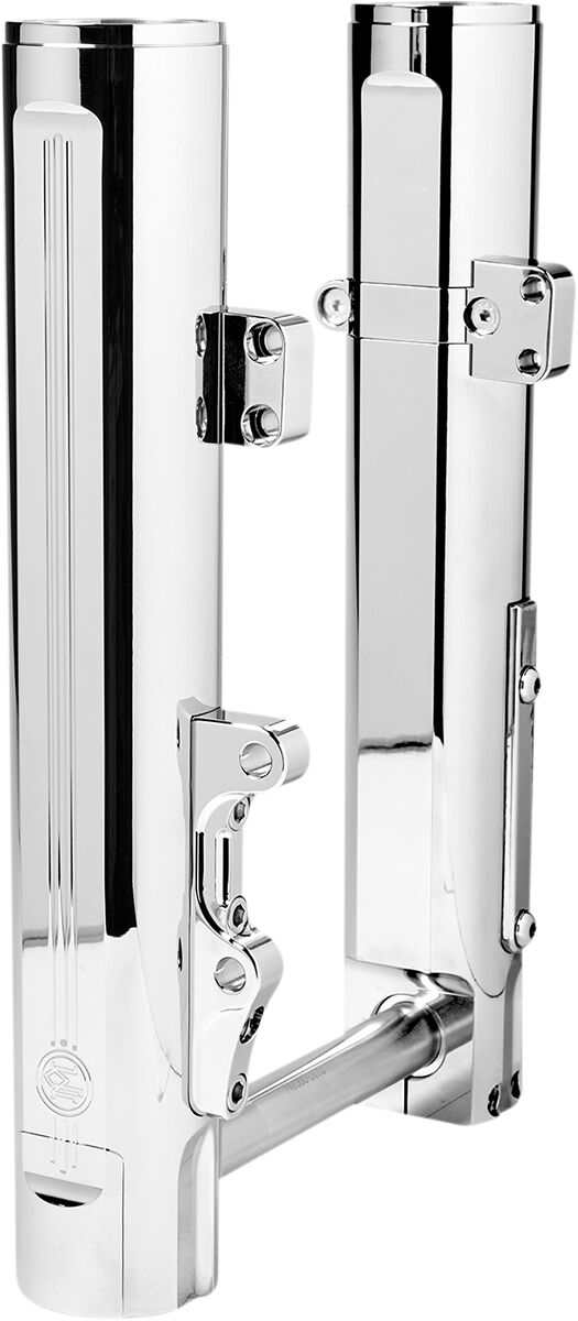 Performance Machine Lower Fork Legs - Each, Billet Aluminum - Chrome for Harley-Davidson Softail & Dyna 2006-2020