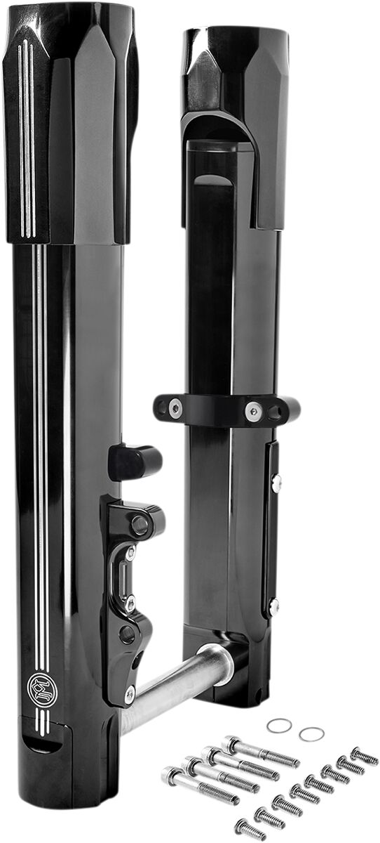 Performance Machine Phatour 180 Front Wide Tire Kit - Billet Aluminum, Fork, Each - Contrast Cut™ for Harley-Davidson Touring 2011-2025