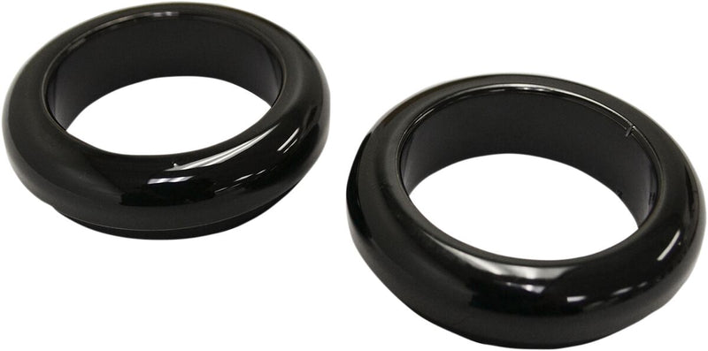 LA Choppers Fork Dust Covers - Fork Boot, Pair, Aluminum - Black / Gloss / Powder-Coated for Harley-Davidson Sportster, Dyna & FXR 1957-2022