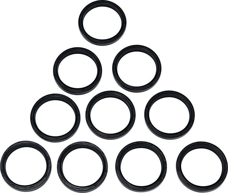 Drag Specialties Fork Seals/dust Seals 10-pack - SEAL FORK 49MM 10PK for Harley-Davidson Touring, Softail, Sportster & Dyna 2002-2026