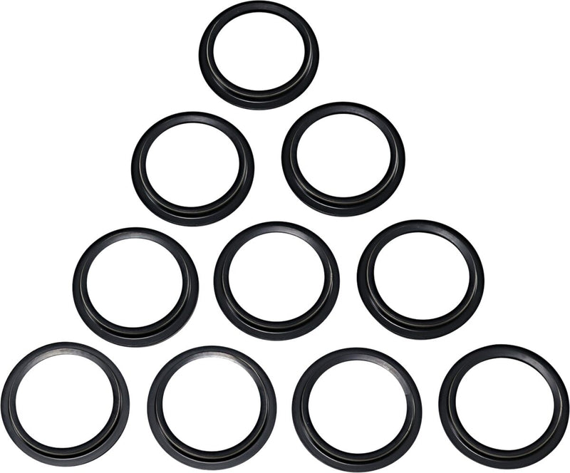 Drag Specialties Fork Seals/dust Seals 10-pack - SEAL DUST Wiper 49MM 10PK for Harley-Davidson Touring, Softail, Sportster & Dyna 2002-2026