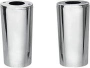 Drag Specialties +2 in. Chrome Fork Slider Covers - 8.5 in. for Various Various Harley-Davidson Motorcycles (See Fitment List)