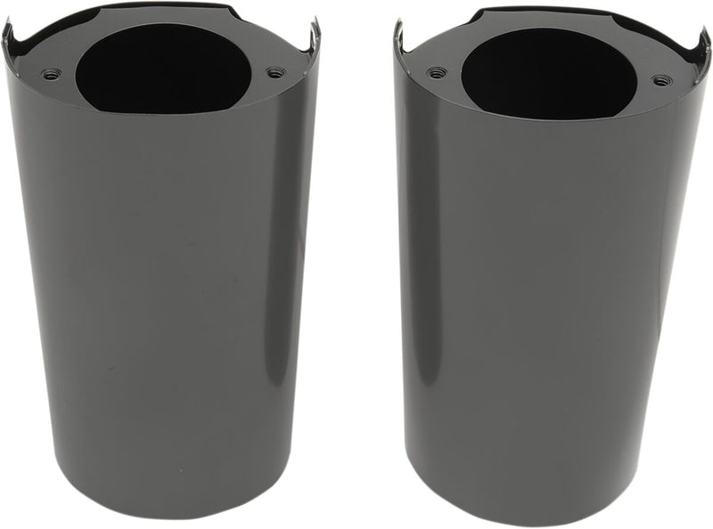 Drag Specialties Fork Slider Covers - Steel, Smooth, 165,10 mm (6,50") - Black for Harley-Davidson Touring & Trike 2014-2024