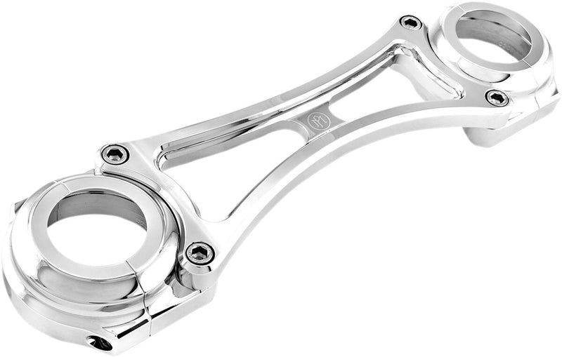 Performance Machine Fork Brace - Each, Billet Aluminum - Chrome for Harley-Davidson Dyna 2006-2017