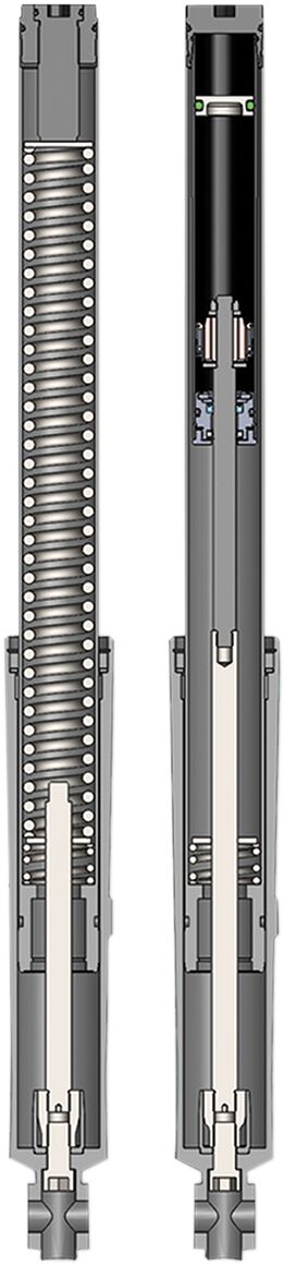 Progressive Suspension Monotube Fork Cartridge Kit (Lowering Kit) for 2017-2025 Harley-Davidson Touring Motorcycles