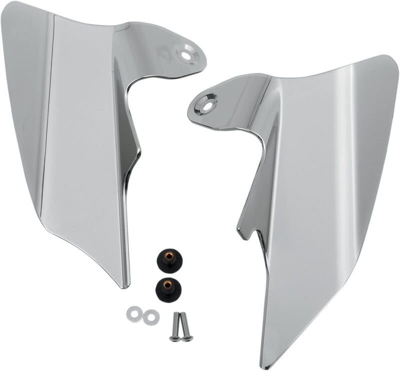 Kuryakyn Saddle Shields - Pair, Polycarbonate - Reflective / Smoke for Harley-Davidson Touring 1997-2007