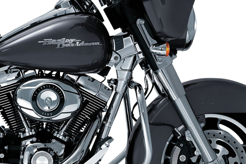 Kuryakyn Deluxe Neck Covers In Chrome For Harley-Davidson 2009-2013 Touring Motorcycles