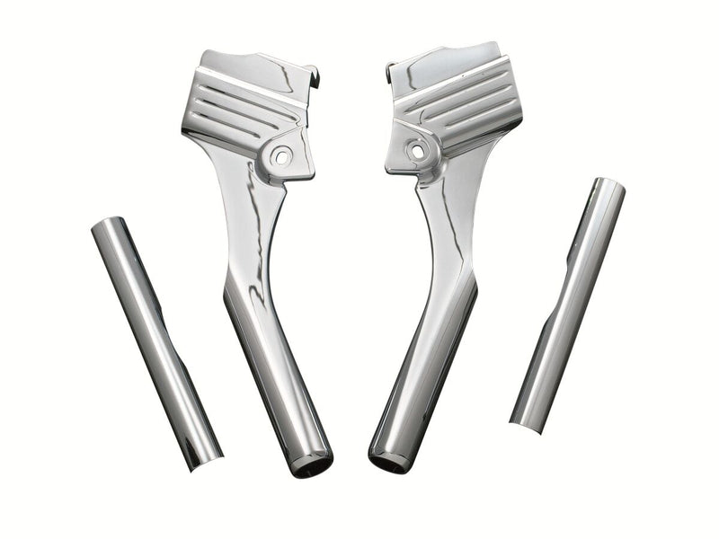 Kuryakyn Deluxe Neck Cover Kit - Set, Frame - Chrome for Harley-Davidson Touring 1995-2006