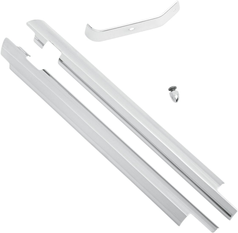 Kuryakyn Down Tube Covers - Set - Chrome for Harley-Davidson Softail 2007-2017