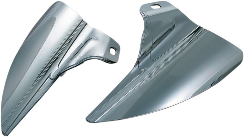 Kuryakyn Reflective Smoke Saddle Shield Heat Deflectors For Harley-Davidson 2009-2023 Electra Glides, Road Glides, Road Kings, Street Glides & Trikes
