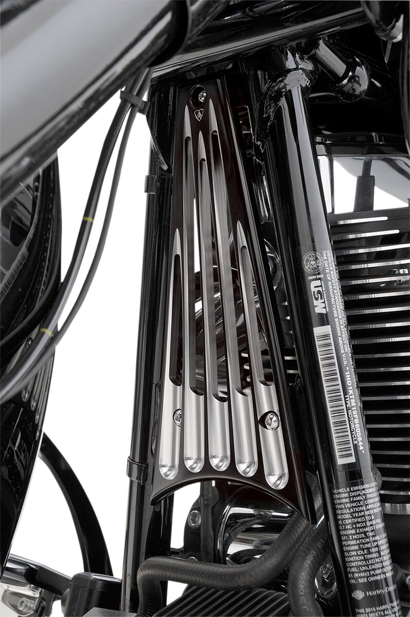 Arlen Ness Frame Grill Deep Cut Black - Part #101971