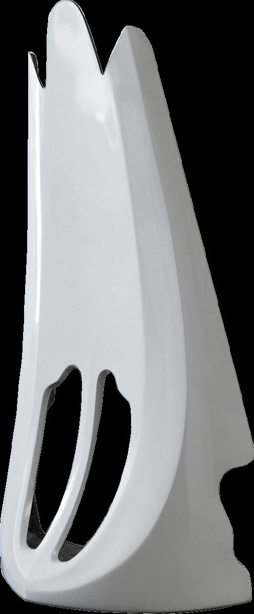 Trask Chin Spoiler - Each, Fiberglass, Stock Rake - Unfinished for Harley-Davidson Touring 1998-2008