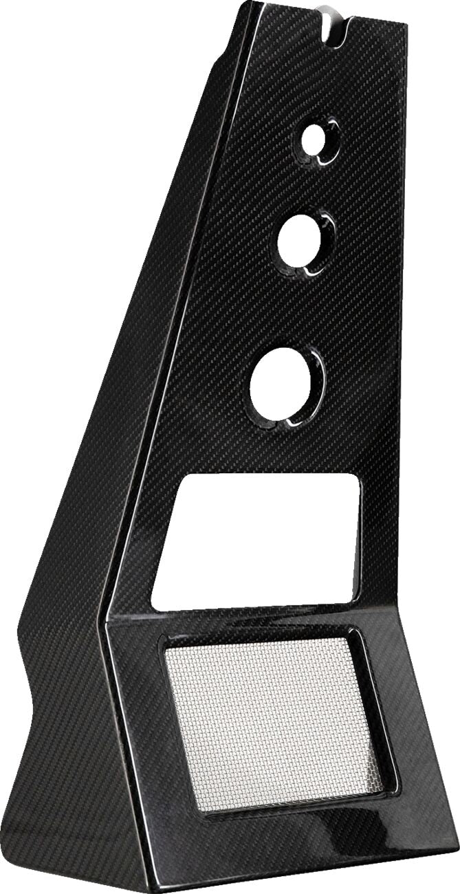 Trask Assault Armor Carbon Fiber Chin Spoiler - Air Cooled, Each - Black for Harley-Davidson Touring, Softail & Trike 2009-2024