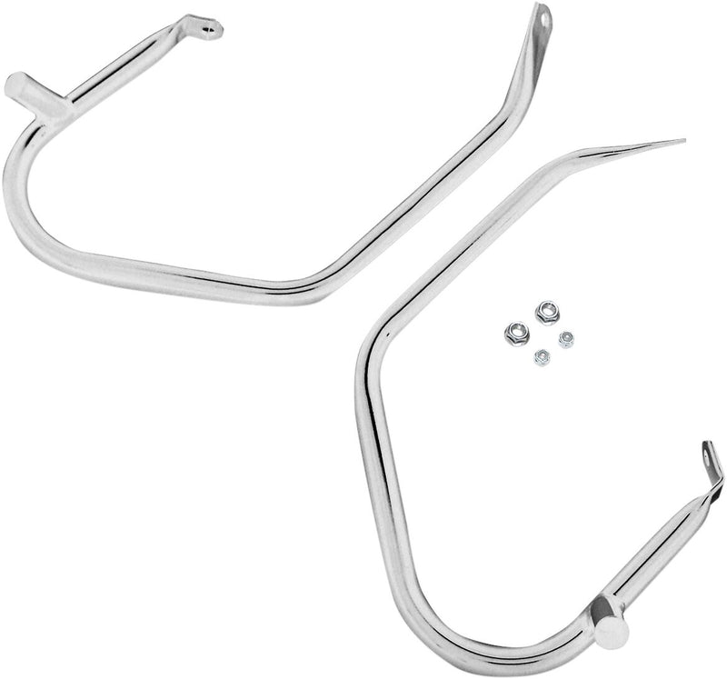 Drag Specialties Low-profile Saddlebag Guards - Pair, 22,2 mm (7/8") - Chrome for Harley-Davidson Touring 1997-2008