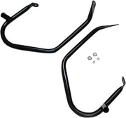 Drag Specialties Gloss Black Low-Profile Saddlebag Guards for 1999-2008 Harley-Davidson Electra Glide and 1999-2008 Harley-Davidson Road King Motorcycles