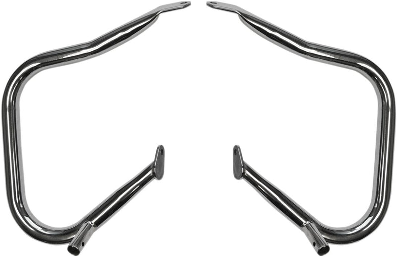 Drag Specialties Big Buffalo Saddlebag Bars - 31,8 mm (1-1/4"), Pair, Steel - Chrome for Harley-Davidson Touring & Trike 2014-2022