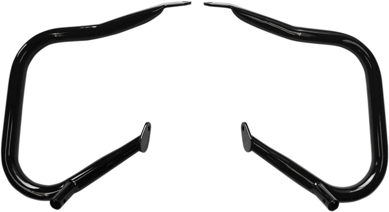 Drag Specialties Big Buffalo Saddlebag Bars - Steel, Pair, 31,8 mm (1-1/4") - Black / Powder-Coated for Harley-Davidson Touring & Trike 2014-2022
