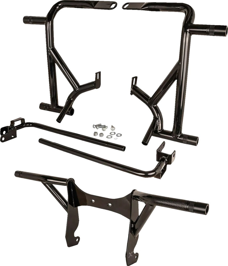 Burly Brand Brawler Kit - Steel - Black / Powder-Coated for Harley-Davidson Touring 2014-2025