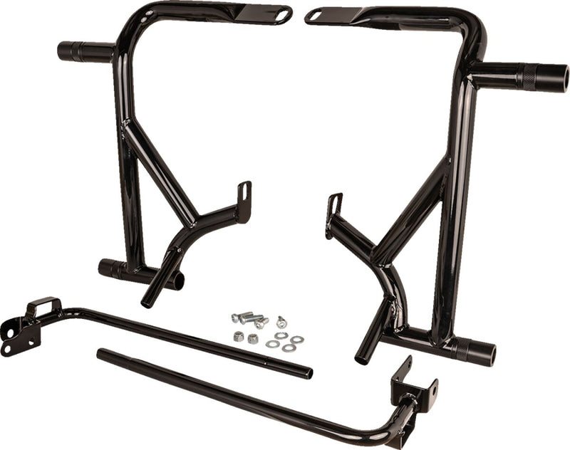 Burly Brand Brawler Front & Rear Crash Bar Kit For Harley-Davidson 2009-2023 Touring Models