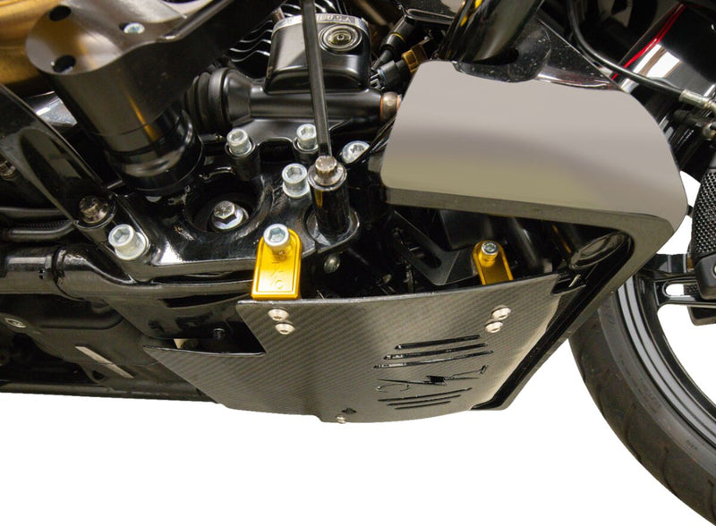 Thrashin Supply Co. Carbon Fibre Skid Plate for 2024-2025 Harley-Davidson Black #TSC-3034-5