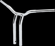 Kage Fighter Welded Bent-Riser Handlebar Chrome #LA-7338-16