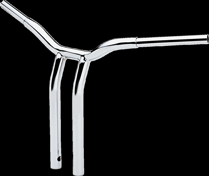 Kage Fighter Welded Bent-Riser Handlebar Chrome #LA-7338-16