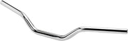 Biltwell Chrome 1 in. Slotted Tracker Mid Handlebar
