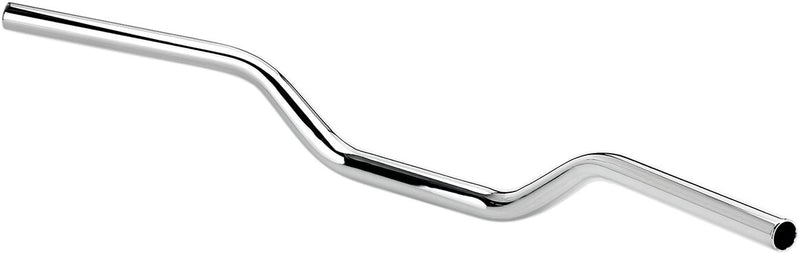 Biltwell Chrome 1 in. Slotted Tracker Mid Handlebar