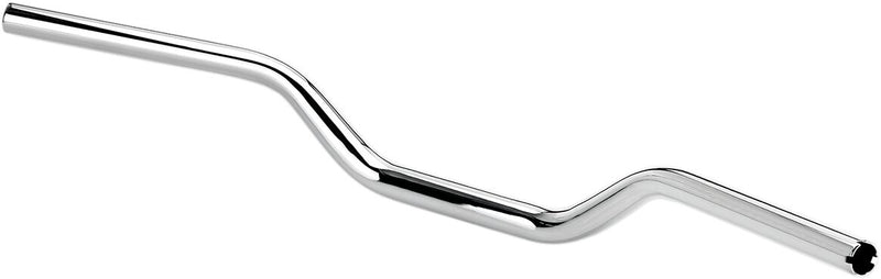 Biltwell Chrome 1 in. Tracker Oversized Mid Handlebar w/Throttle By Wire