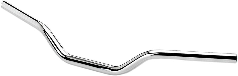 Biltwell Chrome 1 in. Tracker Oversized Mid Handlebar w/Throttle By Wire