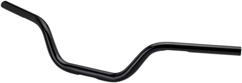 Biltwell Black Electroplated 1 in. Oversized Tracker High Slotted Handlebars