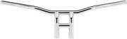 Biltwell Chrome 1 in. Tyson XL Pullback 8 in. Handlebars w/Throttle By Wire