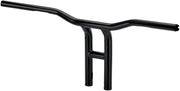 Biltwell Black Electroplated 1 in. Tyson XL Pullback 12 in. Handlebars w/Throttle By Wire