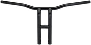Biltwell Black Electroplated 1 in. Tyson XL Pullback 14 in. Handlebars w/Throttle By Wire