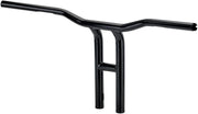 Biltwell Black Electroplated 1 in. Tyson XL Pullback 14 in. Handlebars w/Throttle By Wire