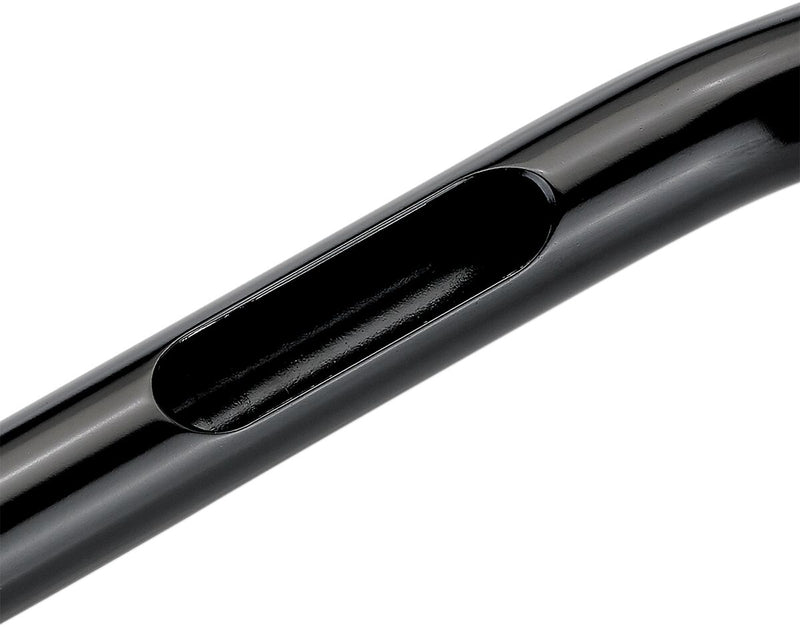 Biltwell Black Electroplated 1 in. Tyson XL Pullback 14 in. Handlebars w/Throttle By Wire