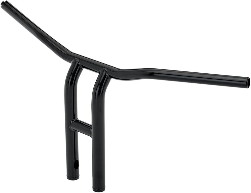 Biltwell Black Electroplated 1 in. Tyson XL Pullback 14 in. Handlebars w/Throttle By Wire