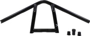 Burly Brand 9 Inch High Jim Handlebar In Black For Harley-Davidson 1982-2021 Mechanic & E-Throttle Models