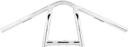 Burly Brand 11 Inch High Jim Handlebar In Chrome For Harley-Davidson 1982-2021 Mechanic & E-Throttle Models