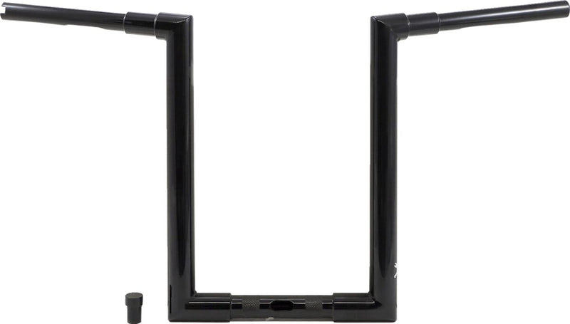Burly Brand Jason Handlebar - Dimpled, Steel, Each - Black / Gloss for Harley-Davidson Touring 2015-2024