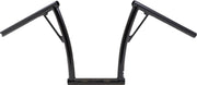 Burly Brand 1 Inch Viejo Handlebar With 13 Inch Rise In Black For Harley-Davidson 1982-2023 Models With Mechanical & E-Throttle (Excl. 88-11 Springers) With 1 Inch Inlet Diameter Risers